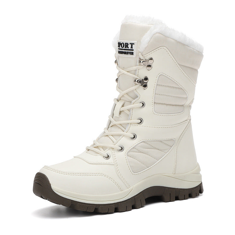 Women’s Long Wool & Velvet Snow Boots | Thickened Warm Winter Footwear