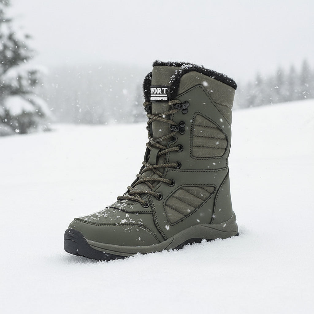 Women’s Long Wool & Velvet Snow Boots | Thickened Warm Winter Footwear