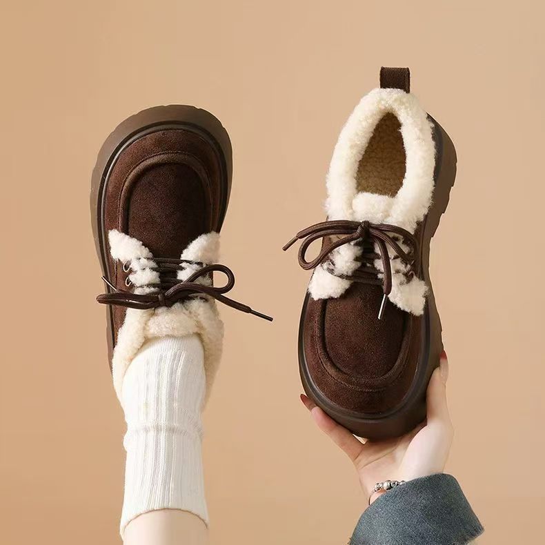 Women’s Fleece Lined Chunky Sole Winter Shoes