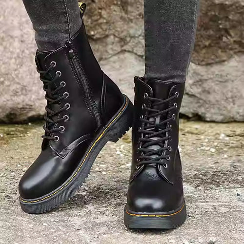 Women’s Martin Short Boots – Classic Lace-Up Ankle Boots