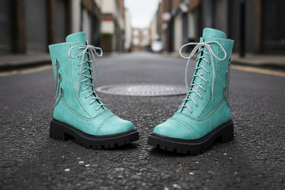 Women’s Chunky Heel Mid-Calf Dr. Style Boots – Large Size Fall & Winter Boot
