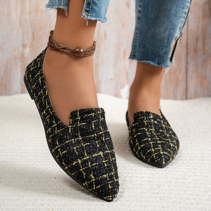 Women’s Flat Pointed-Toe Thin Shoes — Casual Everyday Flats