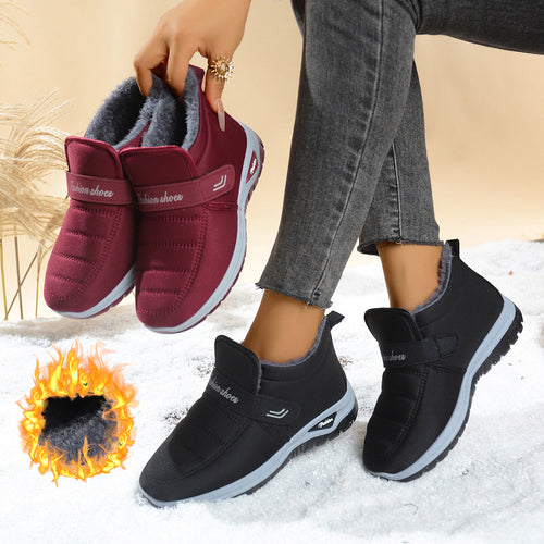 Women’s Fleece-Lined Insulated Snow Boots – Warm Winter Anti-Slip Boots