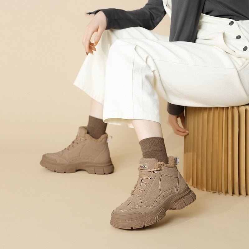 Women’s Non-Slip Snow Boots | Plus-Velvet Thickened Martin Style Winter Boots